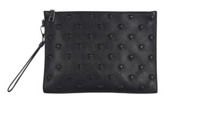Versace Medusa Embossed Men's Pouch, front view